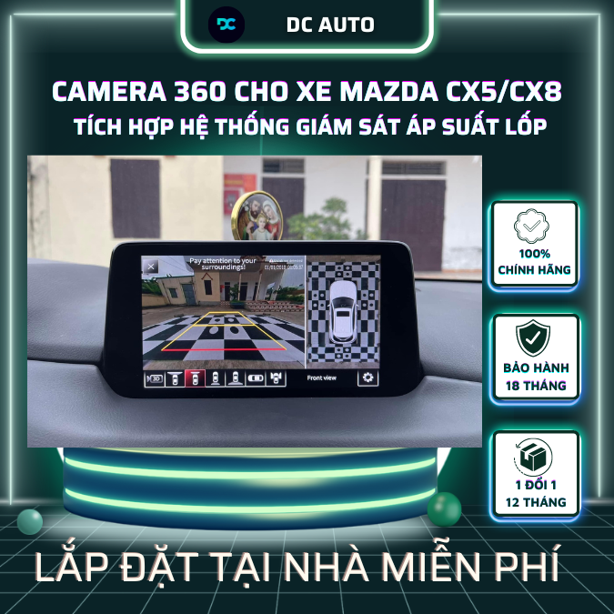 Camera 360 Cho Xe Mazda CX5/CX8 (2022 - 2024) | Trải Nghiệm An Toàn Tối Ưu