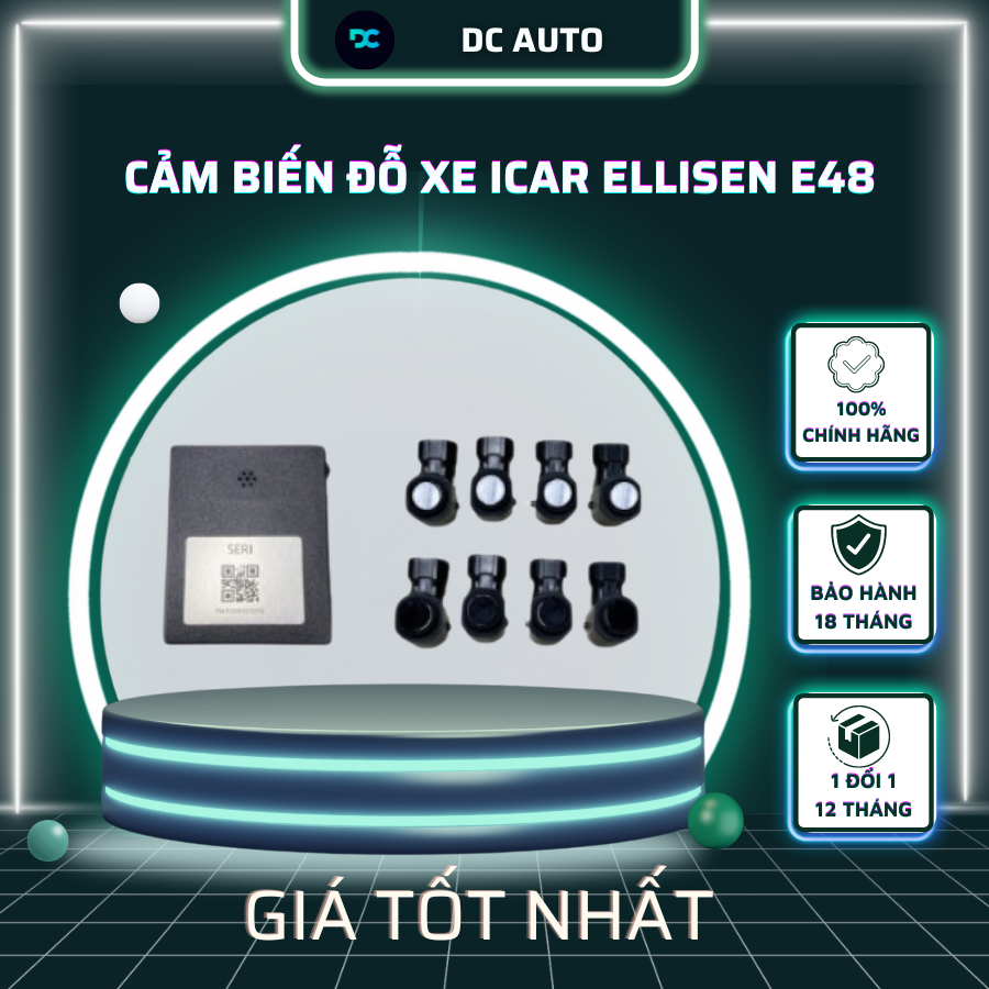 Cảm Biến Đỗ Xe ICAR ELLISEN E48 | 4 - 8 Mắt | OTO DC