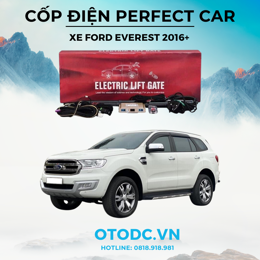 Cốp Điện Xe Ford Everest 2016+ Chính Hãng Perfect Car