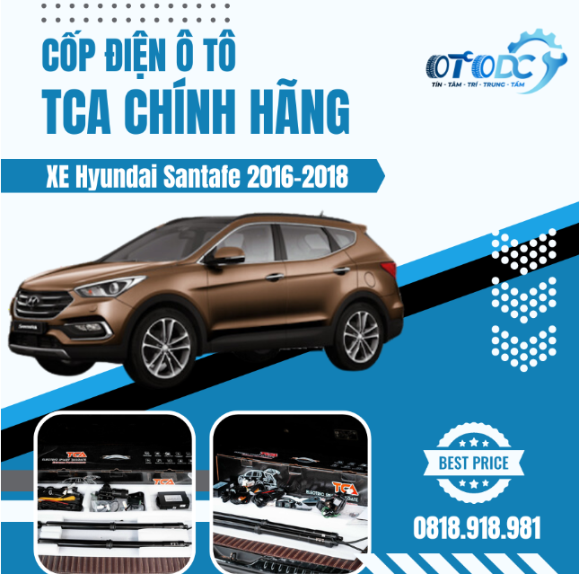 Cốp Điện Hyundai Santafe 2016-2018 Hiệu TCA