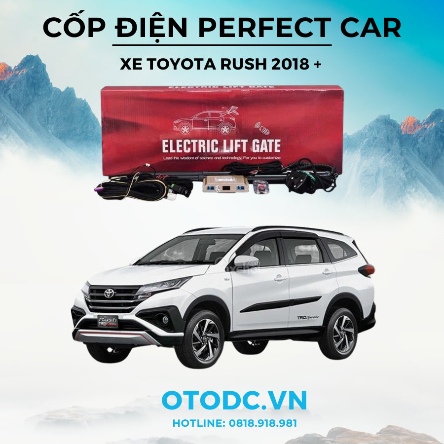 Cốp Điện Xe Toyota Rush 2018 + Chính Hãng Perfect Car