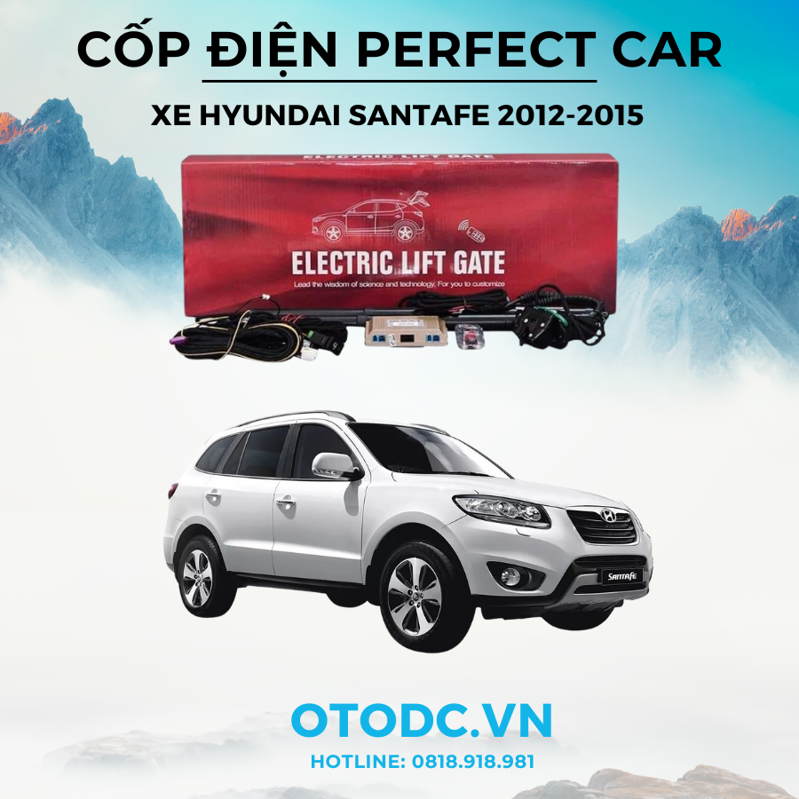 Cốp Điện Xe Hyundai Santafe 2012-2015 Chính Hãng Perfect Car