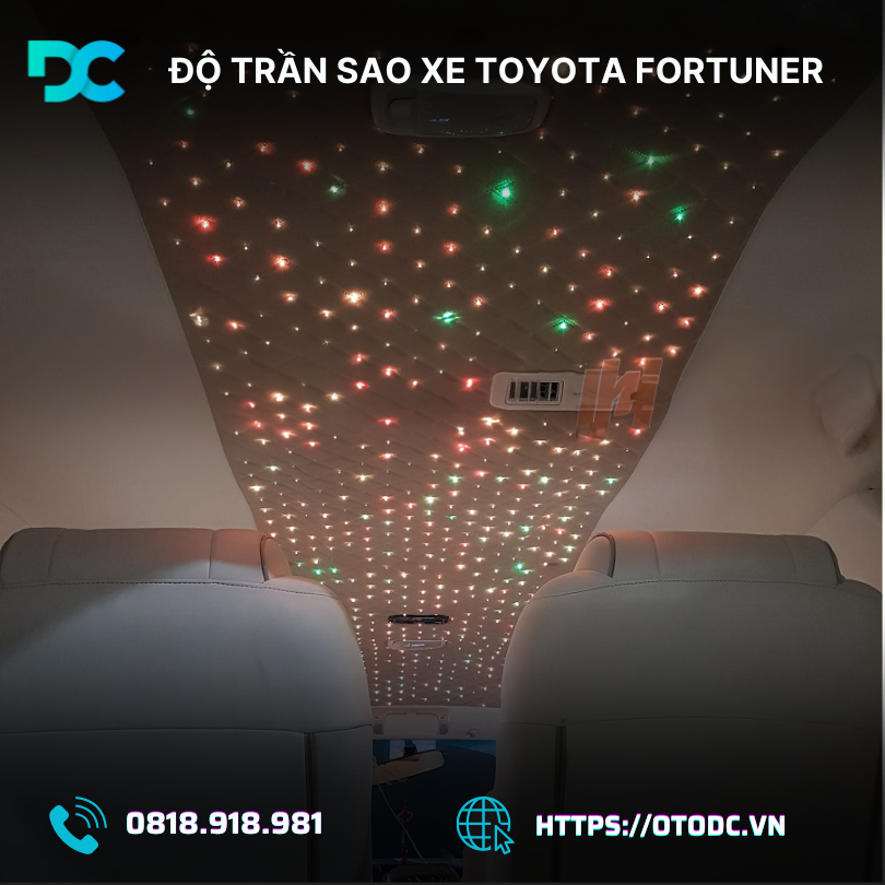 Độ Trần Sao Xe Toyota Fortuner 2024: Biến Hóa Không Gian Nội Thất – Trọn Gói từ A đến Z