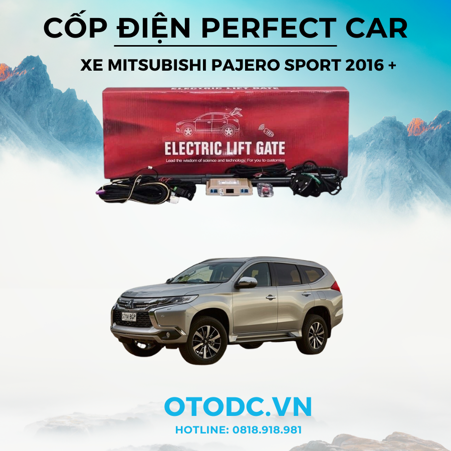 Cốp Điện Xe Mitsubishi Pajero Sport 2016 + Chính Hãng Perfect Car