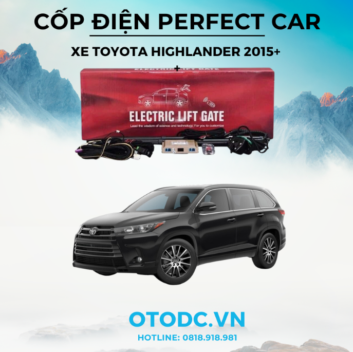 Cốp Điện Xe Toyota Highlander 2015+ Hiệu Perfect Car