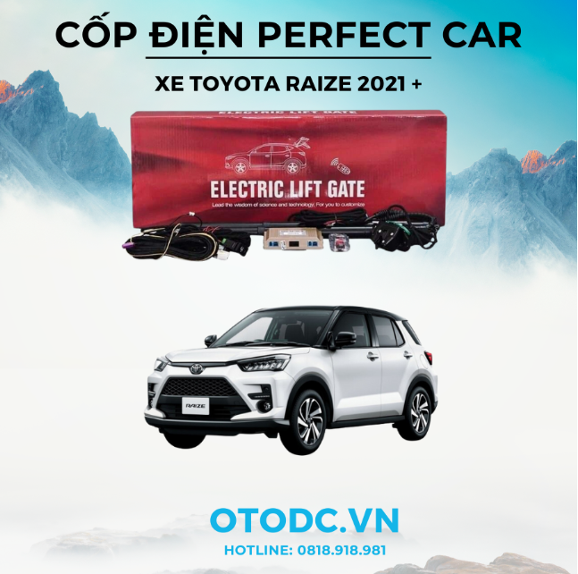 Cốp Điện Xe Toyota Raize 2021+ Hiệu Perfect Car