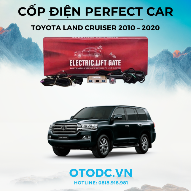 Cốp Điện Xe Toyota Land Cruiser 2010 – 2020 Hiệu Perfect Car