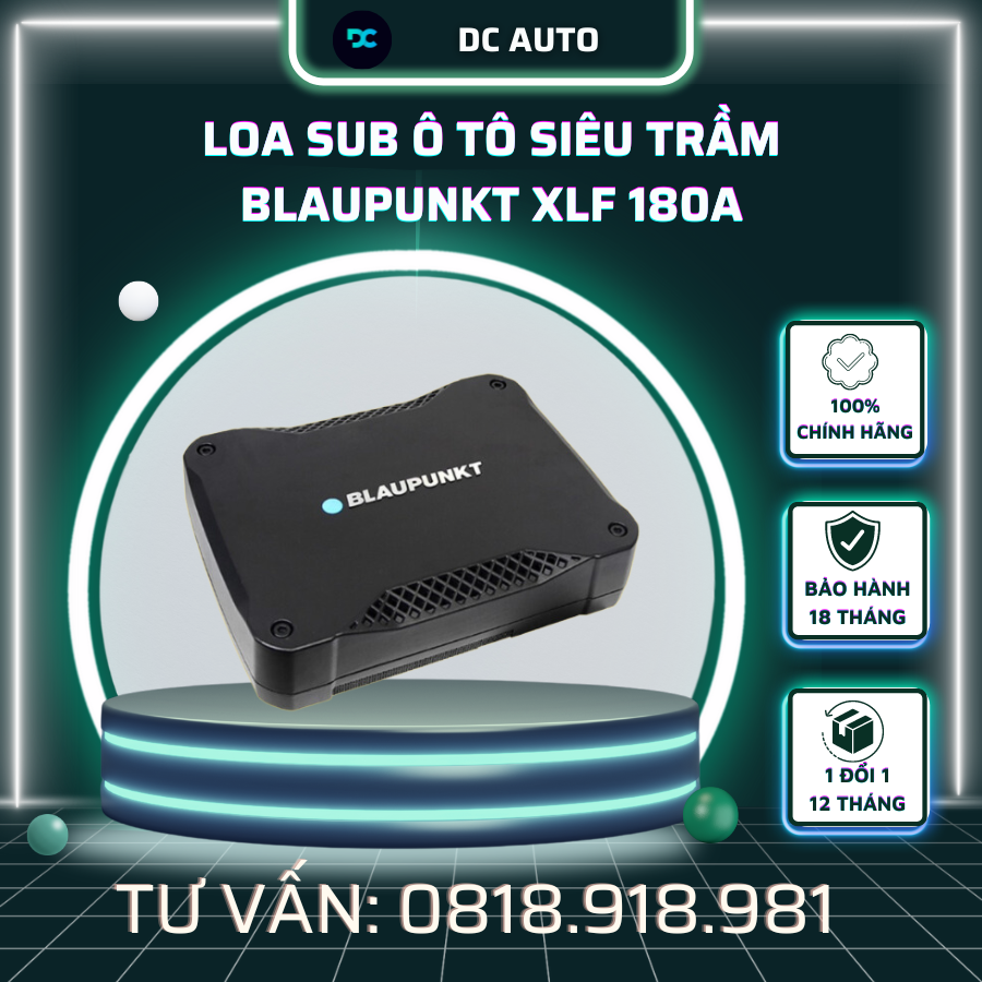 Loa Sub Ô Tô Siêu Trầm Blaupunkt XLF 180A